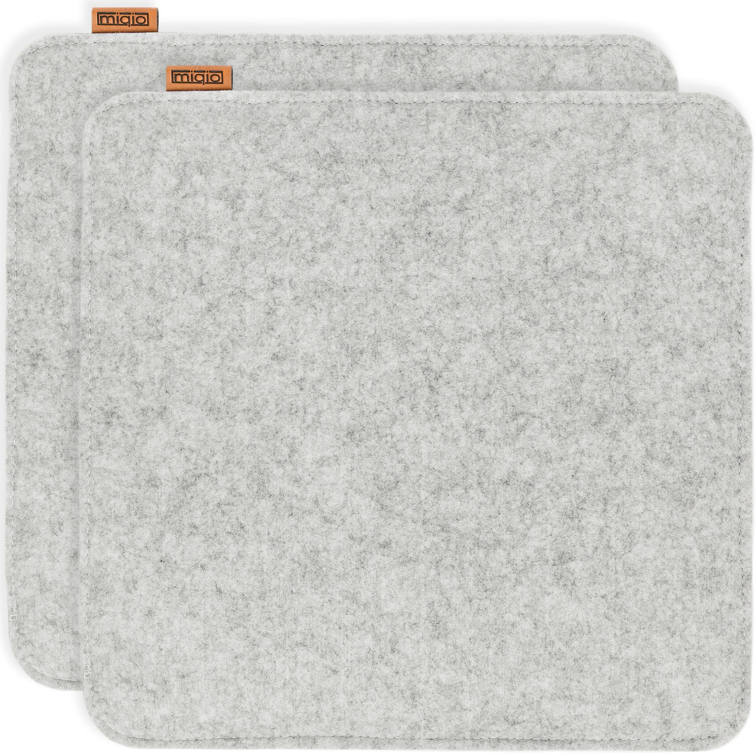 SITZKISSEN mit Antirutschnoppen 4er-Set - Hellgrau, Textil (40/40/2cm) - Miqio Design