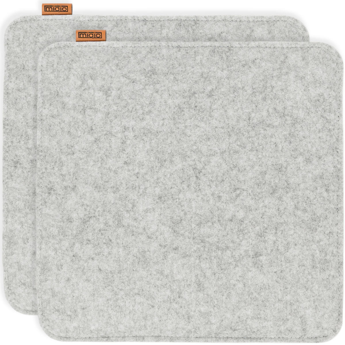 SITZKISSEN mit Antirutschnoppen 4er-Set - Hellgrau, Textil (40/40/2cm) - Miqio Design