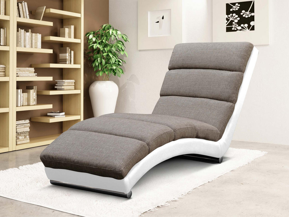 RELAXLIEGE Holiday - Chromfarben/Beige, Holz (62/84/180cm) - MIRJAN24