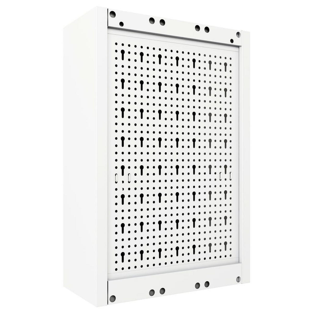 WAND-WERKZEUGSCHRANK Industriedesign Metall Grau Und Schwarz - Grau, Metall (19/60/40cm) - vidaXL