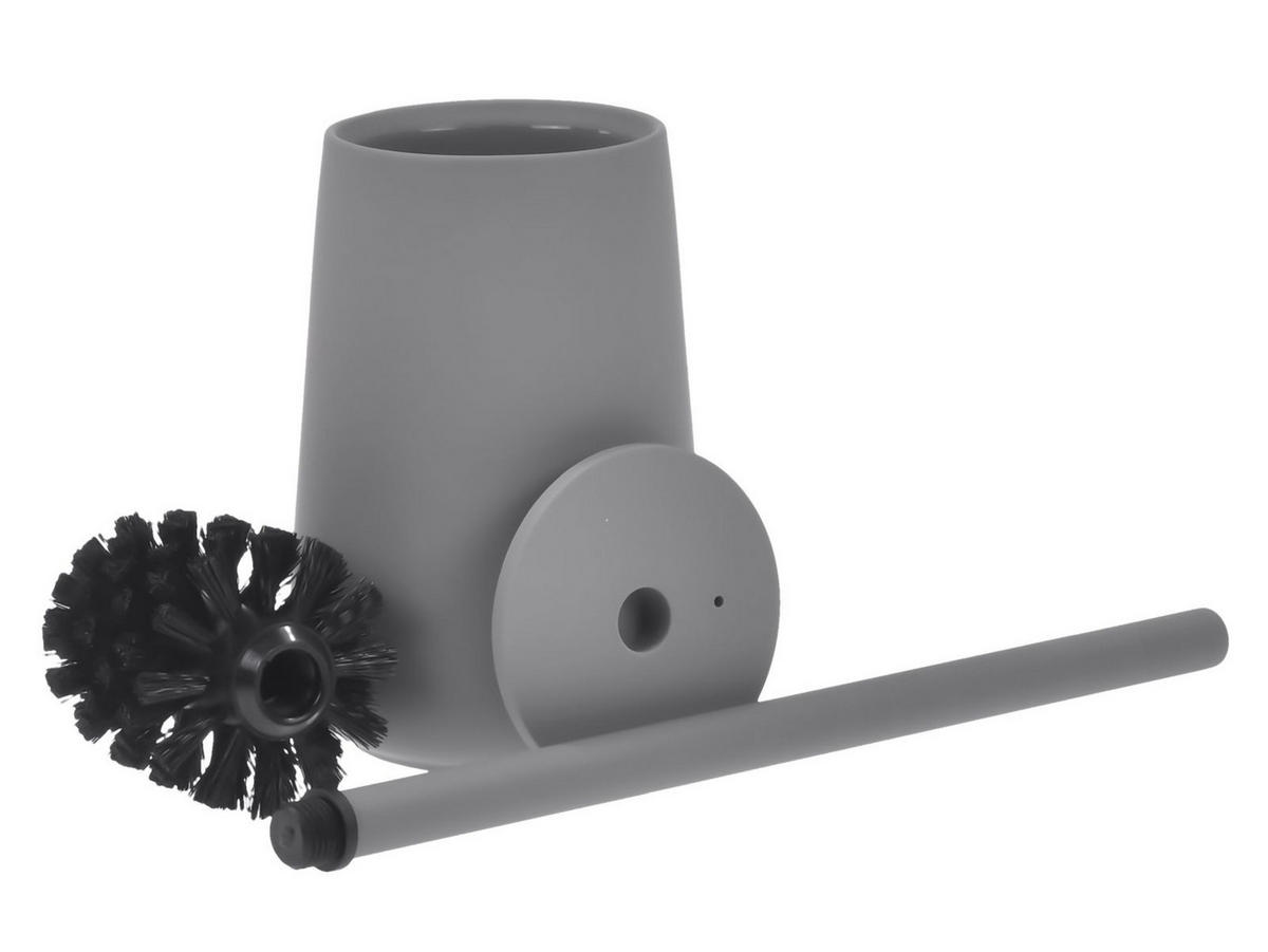 BAD ACCESSOIRES SET Nova ONE 2tlg. grey (grau) - Grau, Kunststoff (23/29/23cm) - Zone Denmark