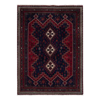 ORIENTTEPPICH handgeknüpft Afshar Blau 241/176 cm Schurwolle - Blau, Textil (176/241cm) - Looma