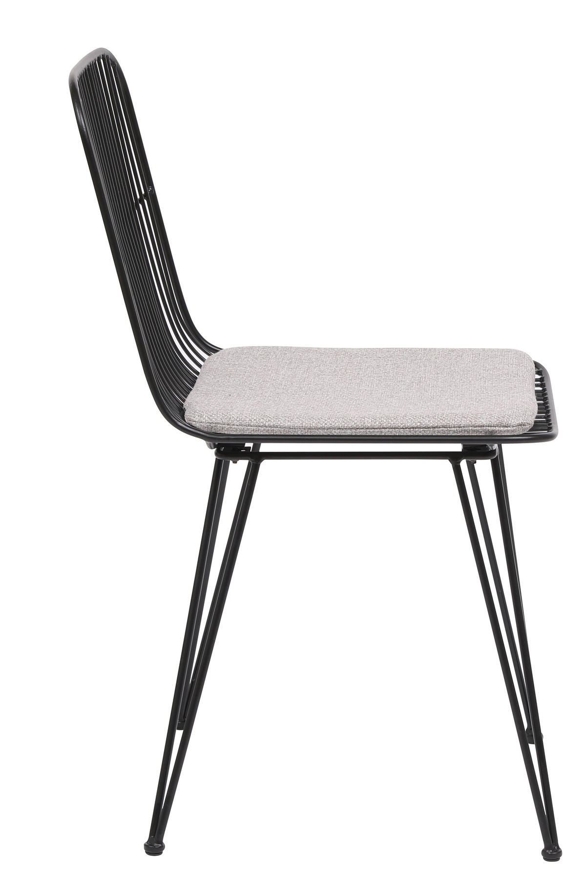 STUHL 2er-Set Metall Grau - Grau, Metall (42.5/83/46.5cm) - Nordlys
