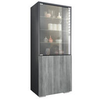 VITRINE Granada Avola-Anthrazit - Anthrazit, Holzwerkstoff (50/122.5/34.5cm) - Vladon