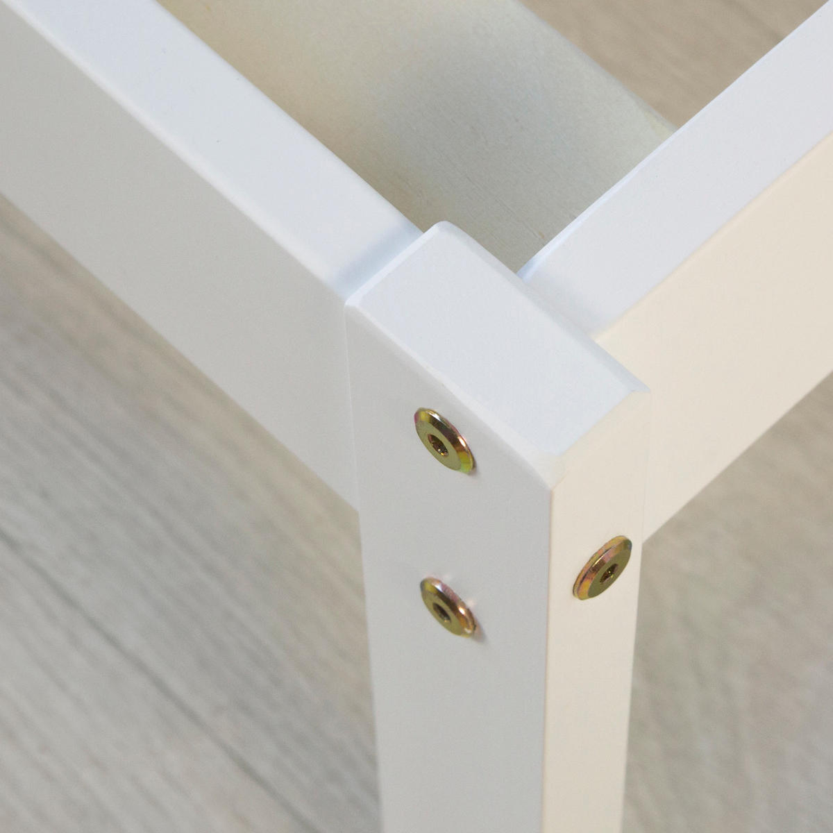 HOLZBETT Weiß 140/200 cm Doppelbett mit Lattenrost - Weiß, Holz (140/200cm) - Homestyle4u