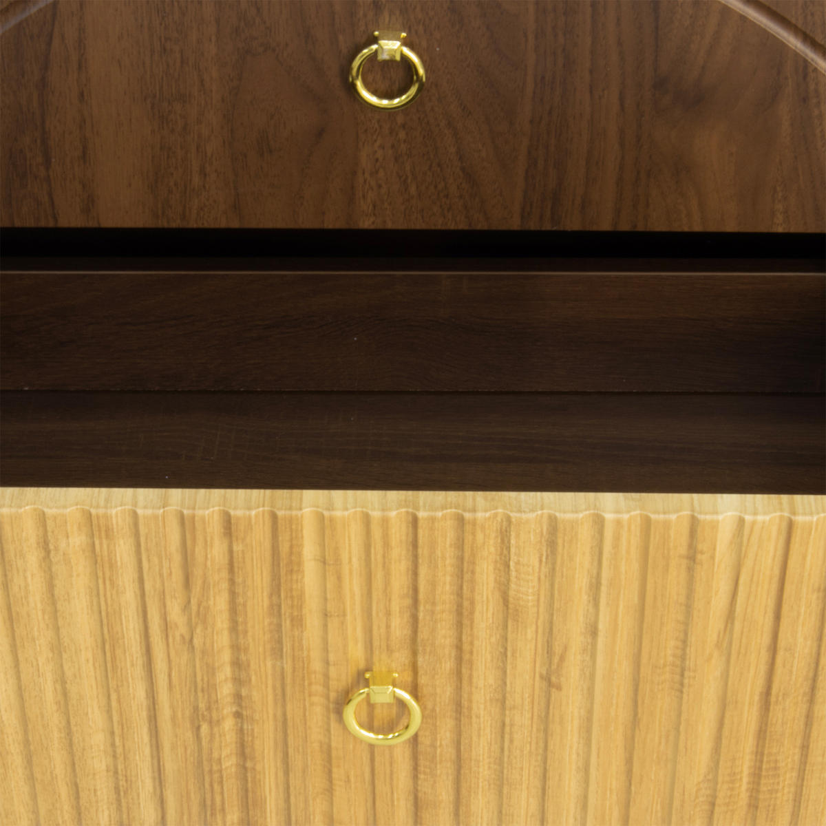 SIDEBOARD in Naturfarben Kommode mit Stauraum und modernes Design für Wohnzimmer und Esszimmer , B120/T40/H81cm - Naturfarben, Holzwerkstoff (120/81/40cm) - STILVORA