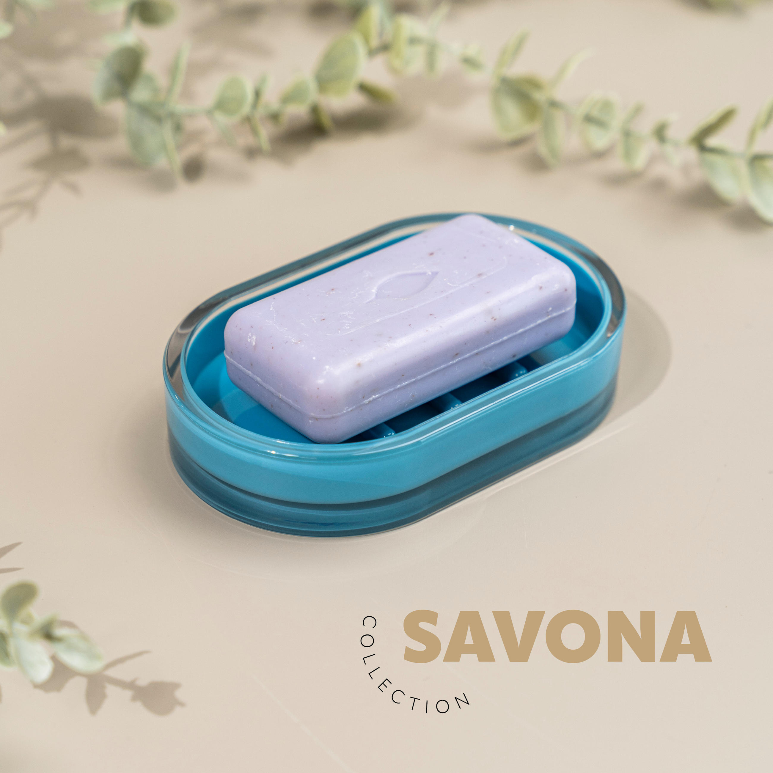SEIFENSCHALE SAVONA, blau - Blau, Kunststoff (13/2.5/8.2cm) - bremermann