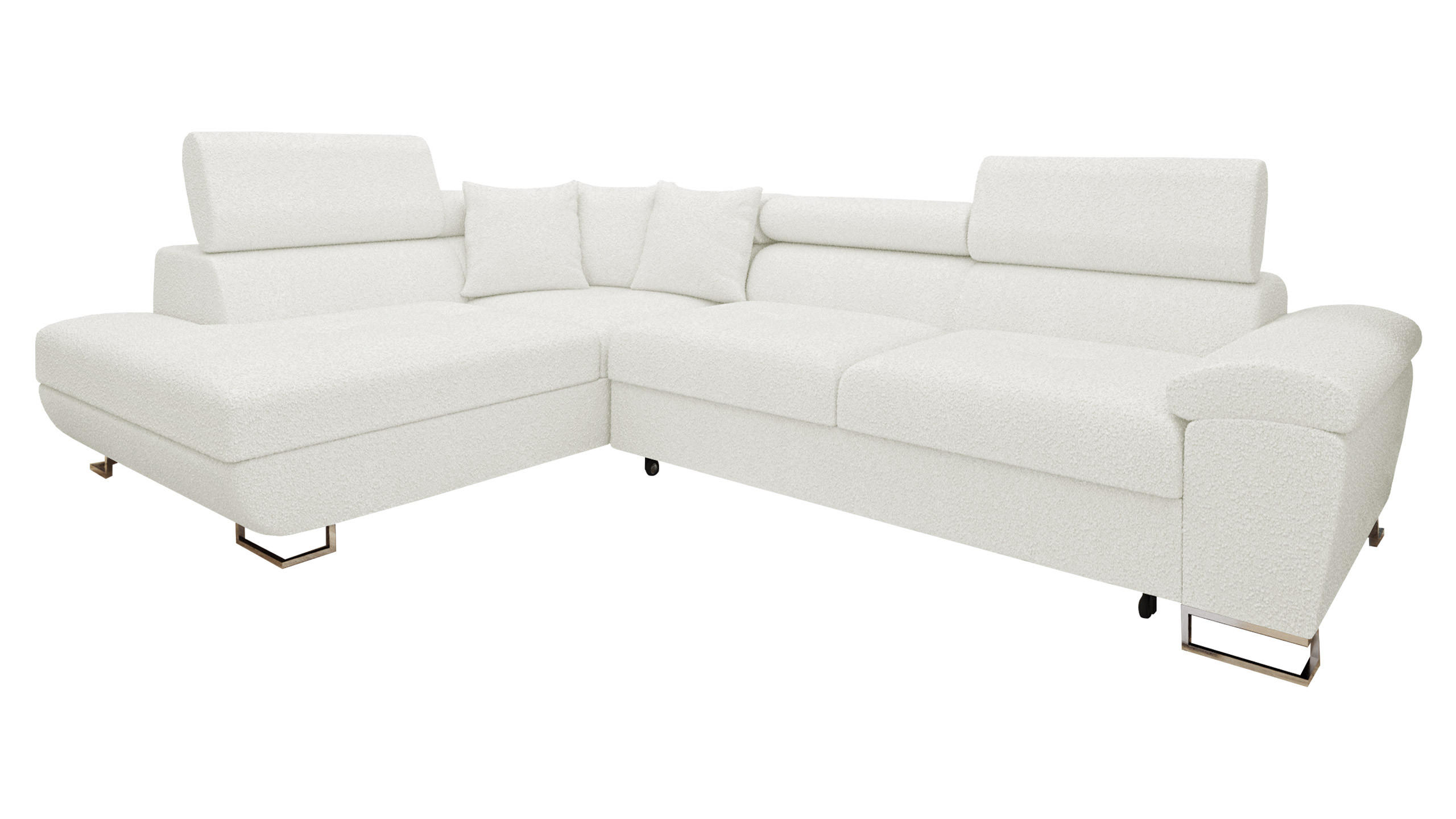 ECKSOFA Cotere Premium, Seite: Links - Creme, Holz/Textil (270/202cm) - MIRJAN24