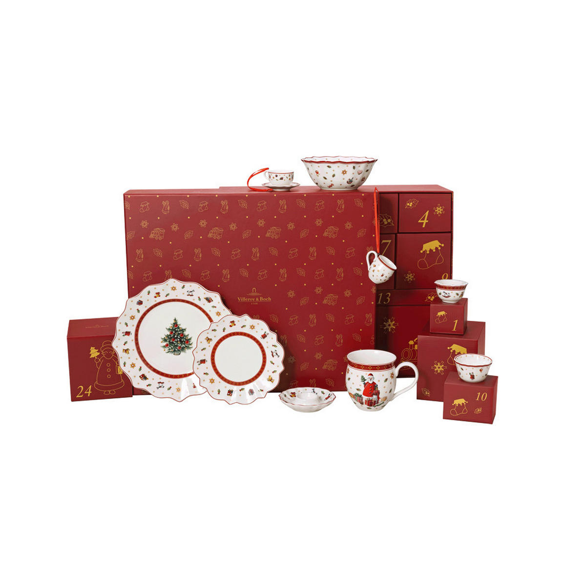 ADVENTSKALENDER 2025 Christmas Toy's Memory bunt - Multicolor, Keramik (40/15/48.5cm) - Villeroy & Boch