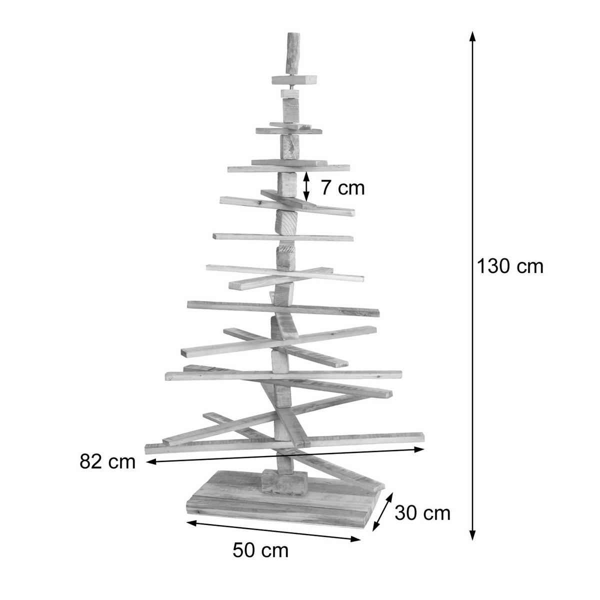 DEKO-WEIHNACHTSBAUM Braun - Braun, Holz (130cm) - MCW