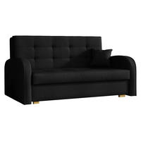 SCHLAFSOFA Viva Gold III - Schwarz/Braun, Holz/Textil (153/85/98cm) - MIRJAN24