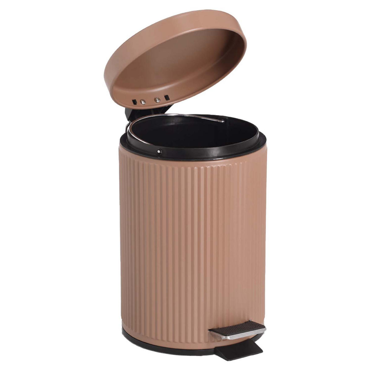 MÜLLEIMER Metall Brass Tone 3 l - Mokka, Metall (17/26/17cm) - ZELLER