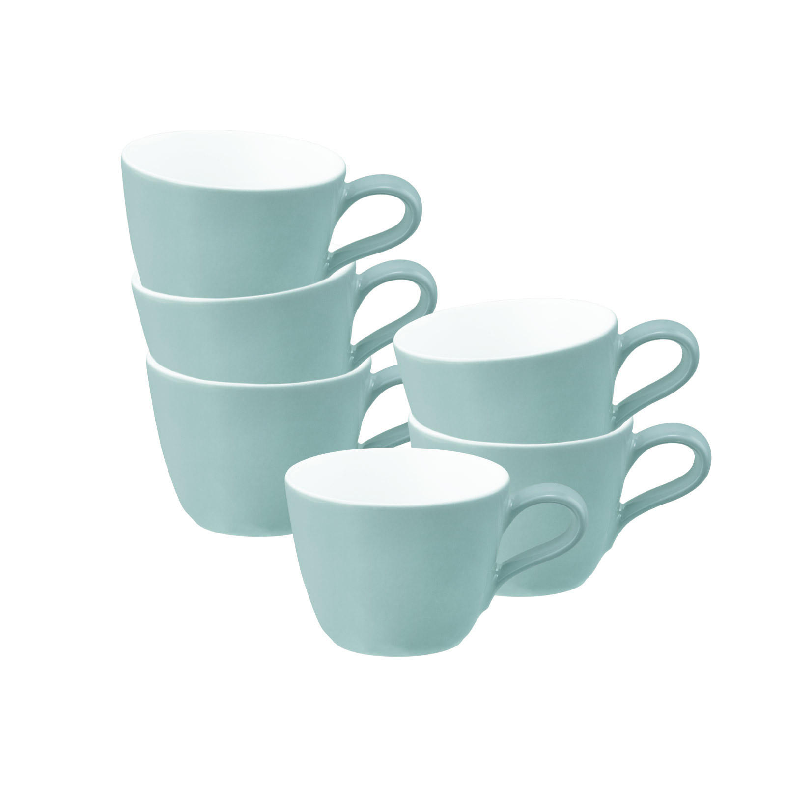 ESPRESSOTASSEN Life Fashion Green Chic 90 ml 6er Set - Grün, Keramik (0.09L) - Seltmann Weiden