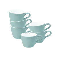 ESPRESSOTASSEN Life Fashion Green Chic 90 ml 6er Set - Grün, Keramik (0.09L) - Seltmann Weiden