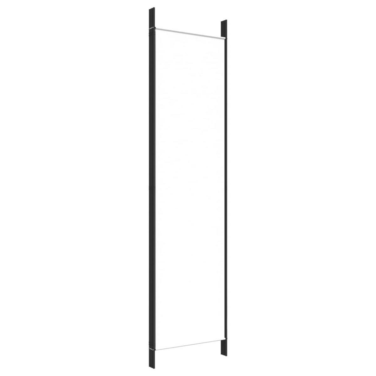 PARAVENT 4-teilig Weiss 200/200 Cm Stoff - Weiß, Textil (200/200/0.1cm) - vidaXL