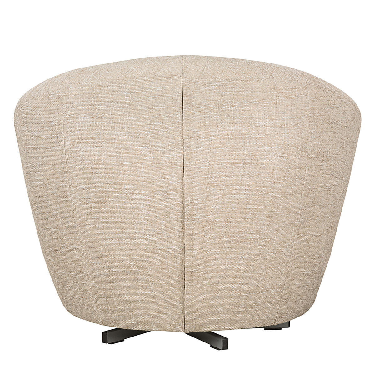 DREHSESSEL - Creme, Textil (92/75/80cm) - home24