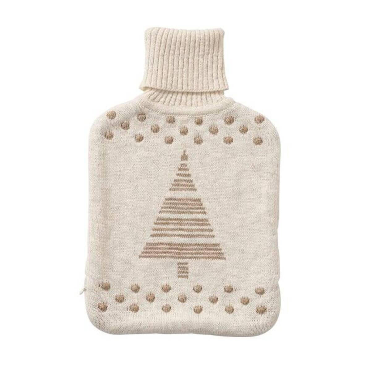 WÄRMFLASCHENBEZUG Martje - Beige, Naturmaterialien (21/1.5/35cm) - Boltze Home