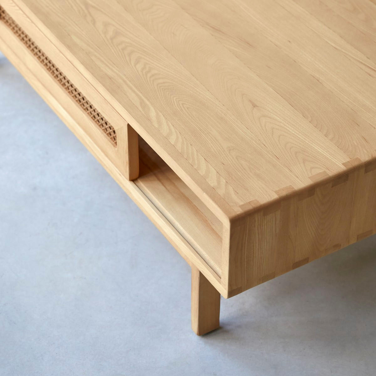 COUCHTISCH Luis Natur aus Ulme - Naturfarben, Holz (60/115/35cm) - Tikamoon