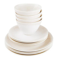 GESCHIRRSET 12-tlg. Atlantis 4 Personen - Beige, Keramik (28/3/28cm) - Butlers