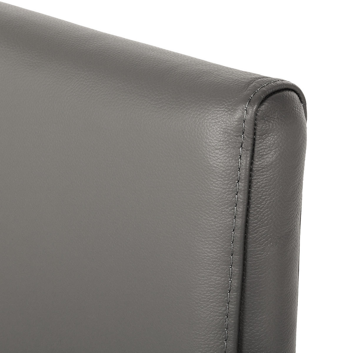 FREISCHWINGER - Edelstahlfarben/Grau, Leder/Metall (51/98/58cm) - home24