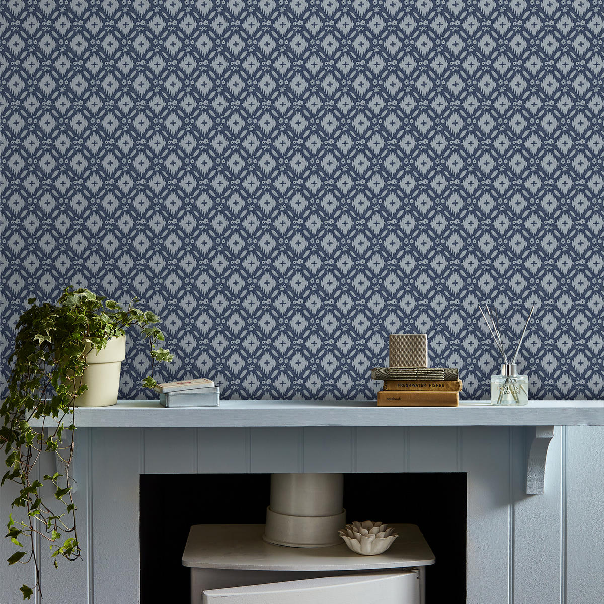 VLIESTAPETE Whitebrook Dusky Seaspray Blau - Blau, Papier/Kunststoff (52/1000cm) - LAURA ASHLEY