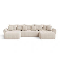 ECKSOFA Decor U Beige - Beige, Holz/Textil (382/192cm) - Graingold