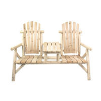 GARTENBANK »Timber« FSC® 100% Tannenholz mit Mittelablage für 2 Personen - Braun, Kunststoff (53.5/11/149.5cm) - bellavista - Home & Garden