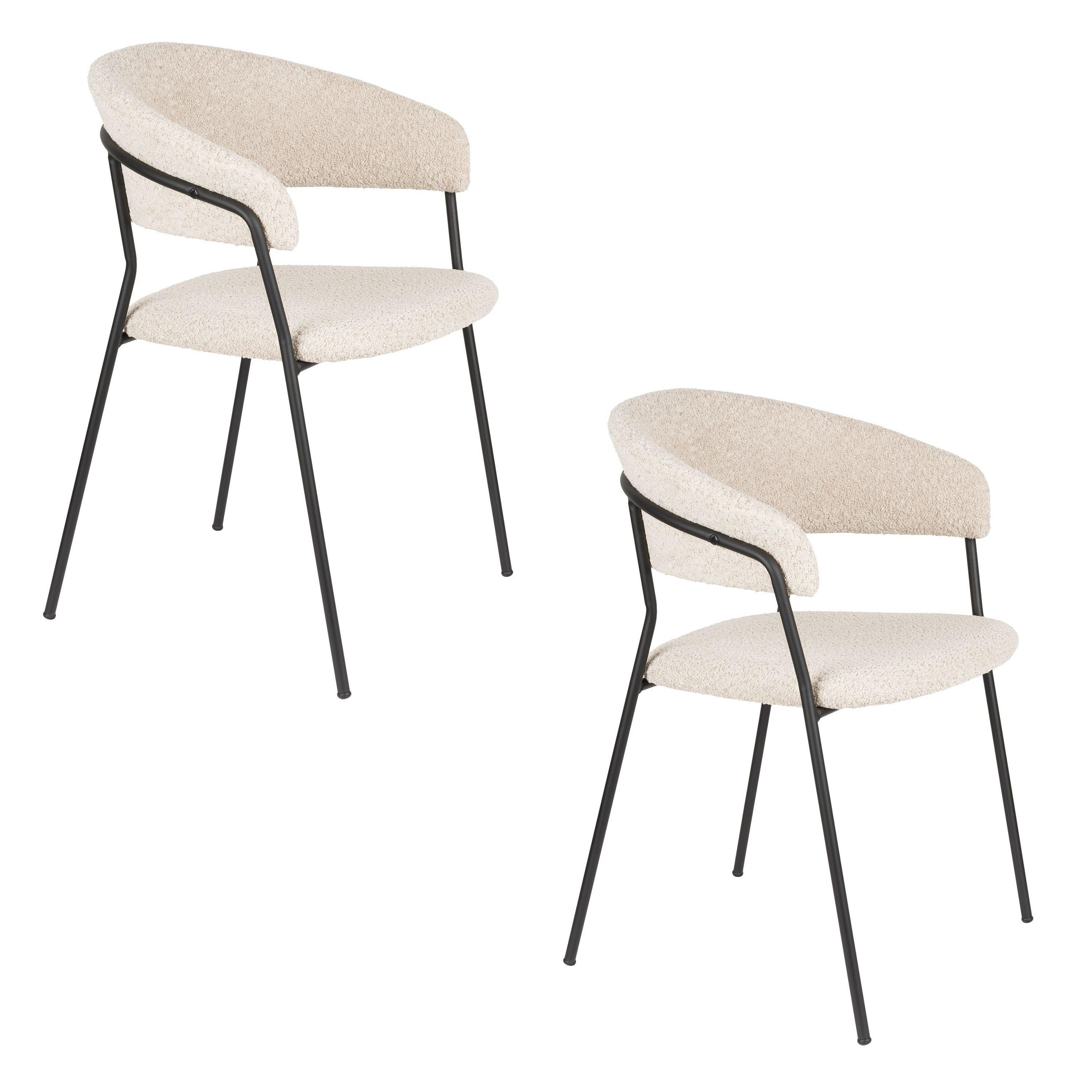 Housecraft Living Esszimmerstuhl Beige 59.5x79x51.5 cm