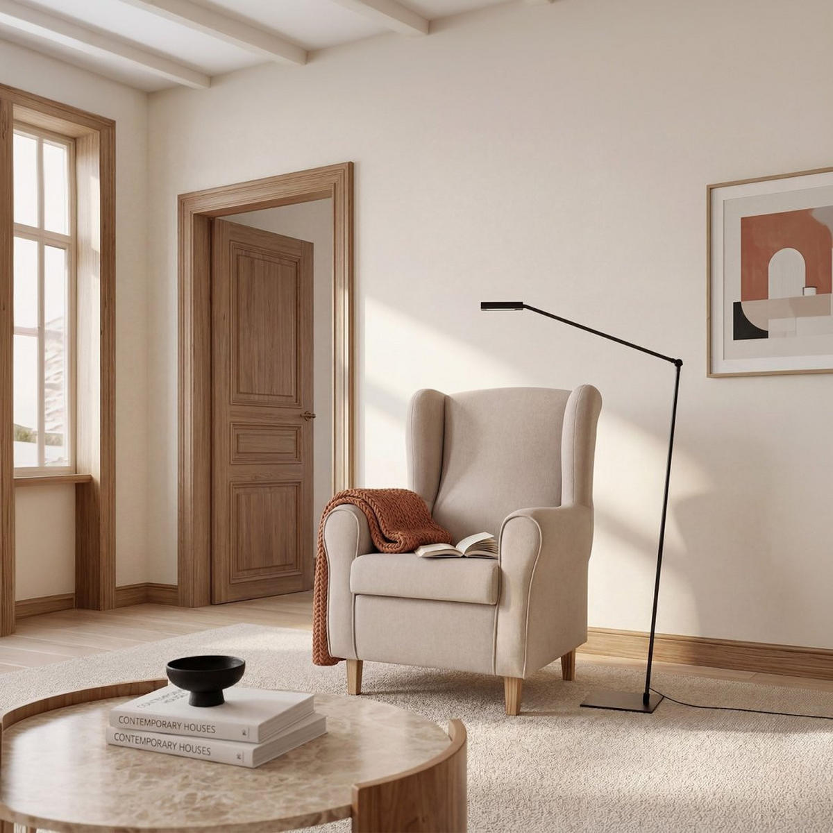 LESESESSEL Isabela Beige 76 cm x 101 cm - Beige, Textil (76/101/87cm) - Klast Home