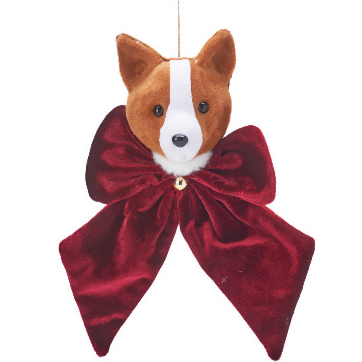 SAMTSCHLEIFE Tiermotiv 20/30 cm - Rot/Braun, Textil (20/8/30cm) - Home Styling Collection