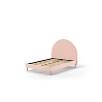 BETTGESTELL MOON Rosa 147x212x132 cm - Pink, Holz - FURNLUX