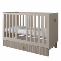GITTERBETT Bebella - Mintgrün, Naturmaterialien (60/120cm) - kiki design