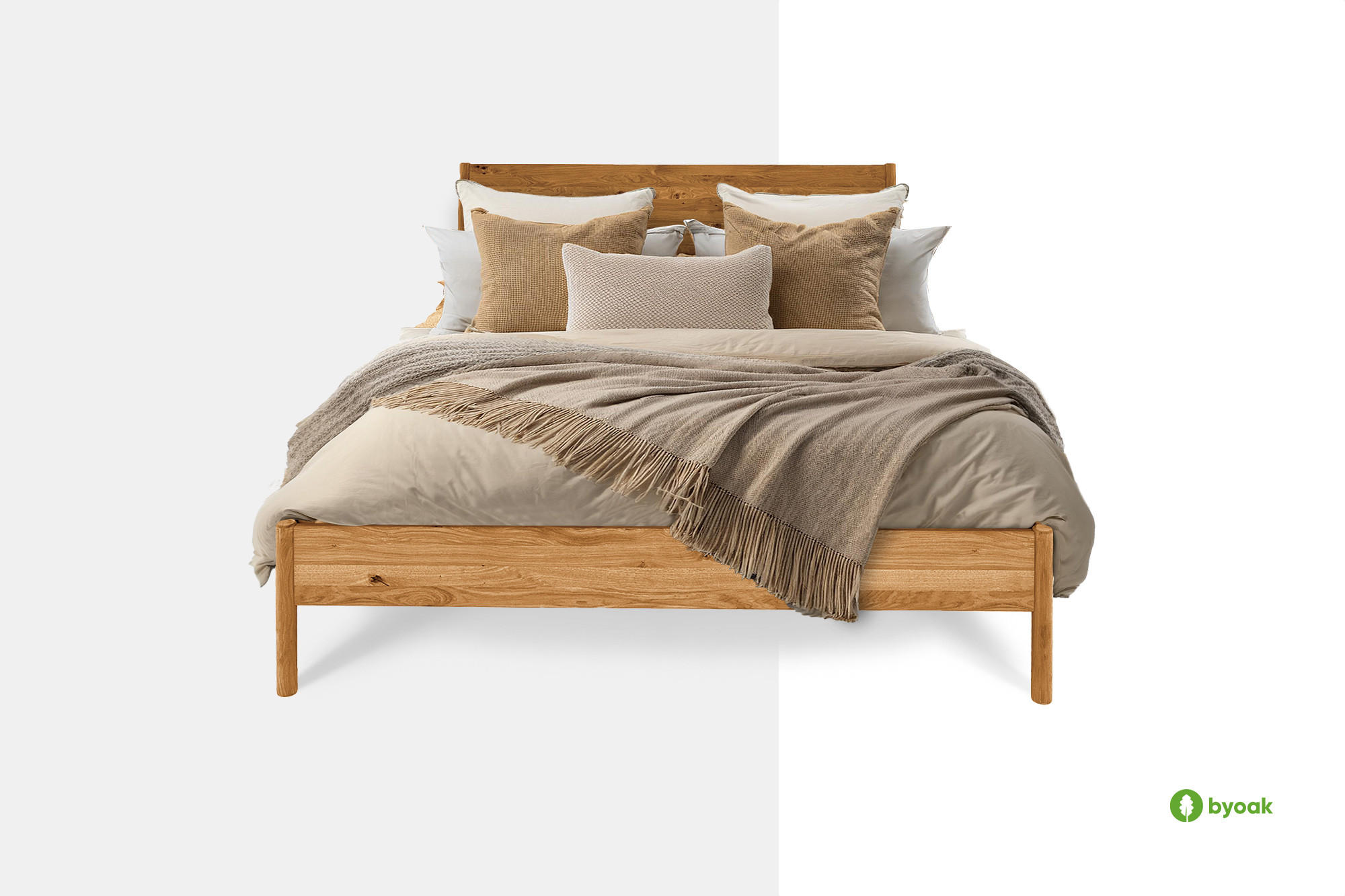 BETTGESTELL INA 200x220 Kernbuche - Kernbuche, Holz (200/220cm) - byoak