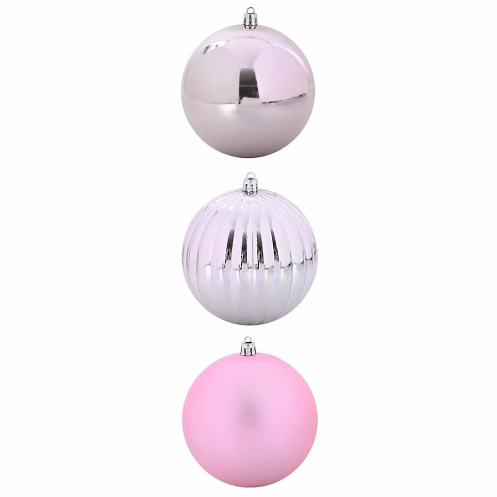 vidaXL Weihnachtskugelset Rosa 25x25x25 cm