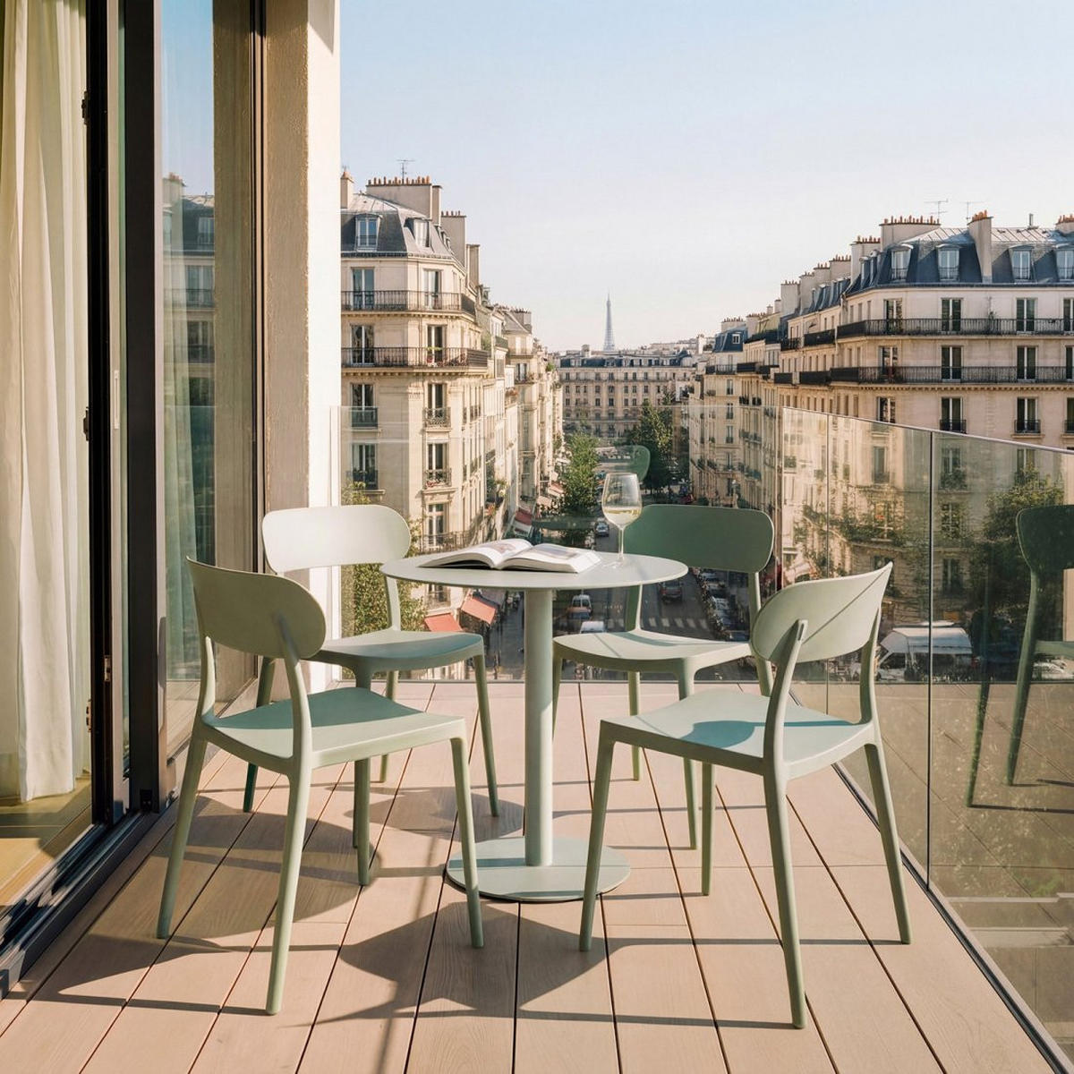 ESSTISCH Thule Grün 60 cm x 76 cm - Grün, Metall (60/60/76cm) - Klast Home