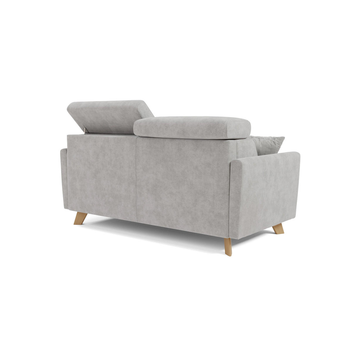 SCHLAFSOFA Francy - Grau, Metall (180/92/97cm) - Divani.store