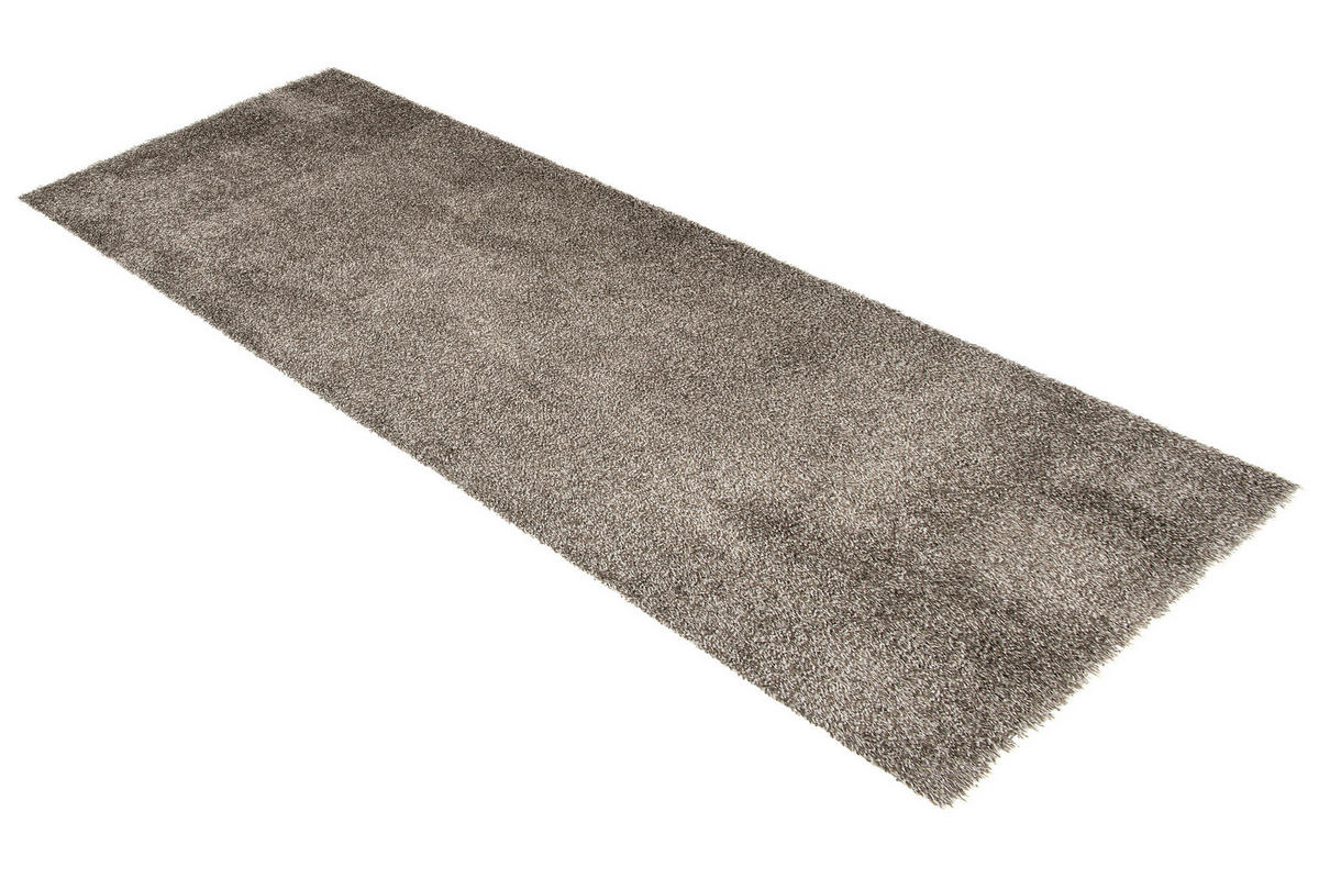 TEPPICHLÄUFER ESSENCE grau uni 100/250 cm - Grau, Textil (100/250cm) - Tapiso