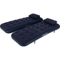 LUFTBETT Luftmatratze Camping 2x 191x73x22cm blau 2 Kissen aufblasbar ohne Pumpe - Blau, Kunststoff (73/191cm) - Avenli