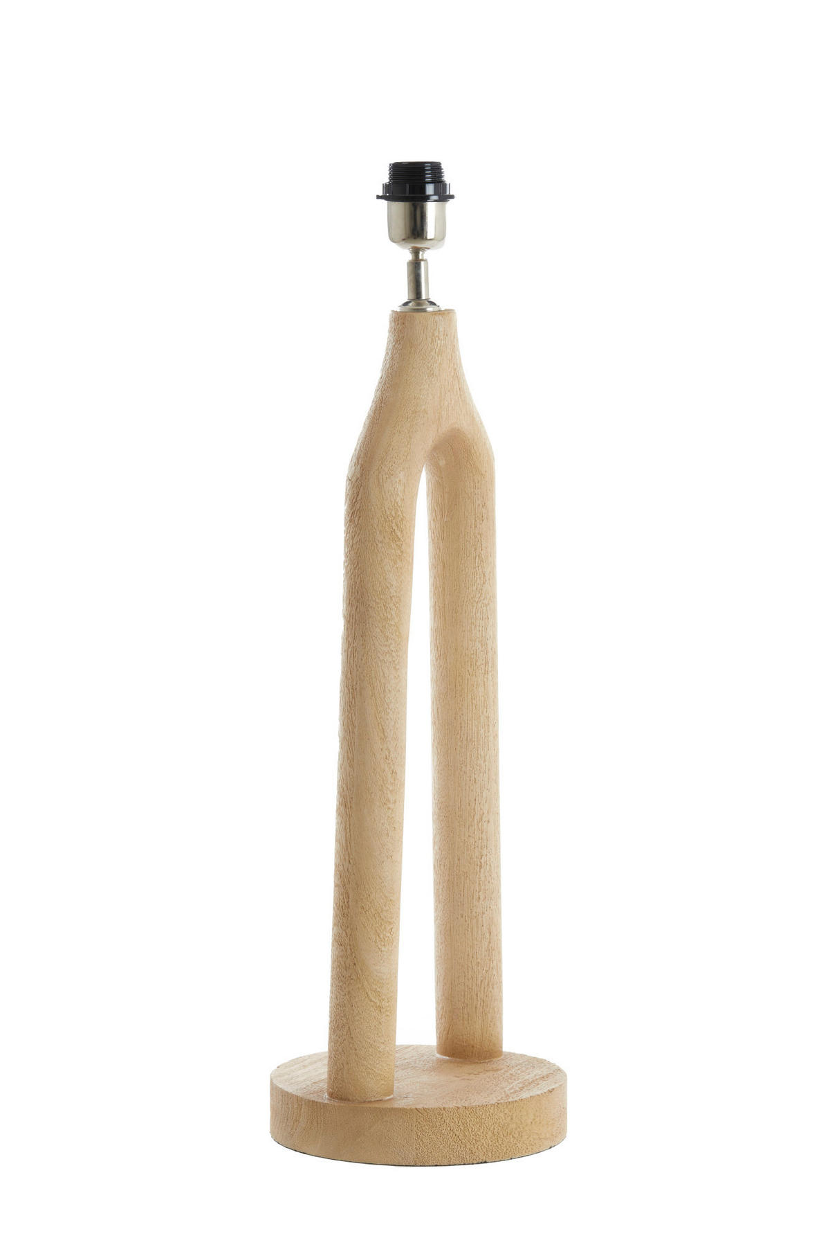 LAMPENFUSS Xitta Braun Ø20/55 cm - Braun, Holz (20/20/55cm) - Light & Living