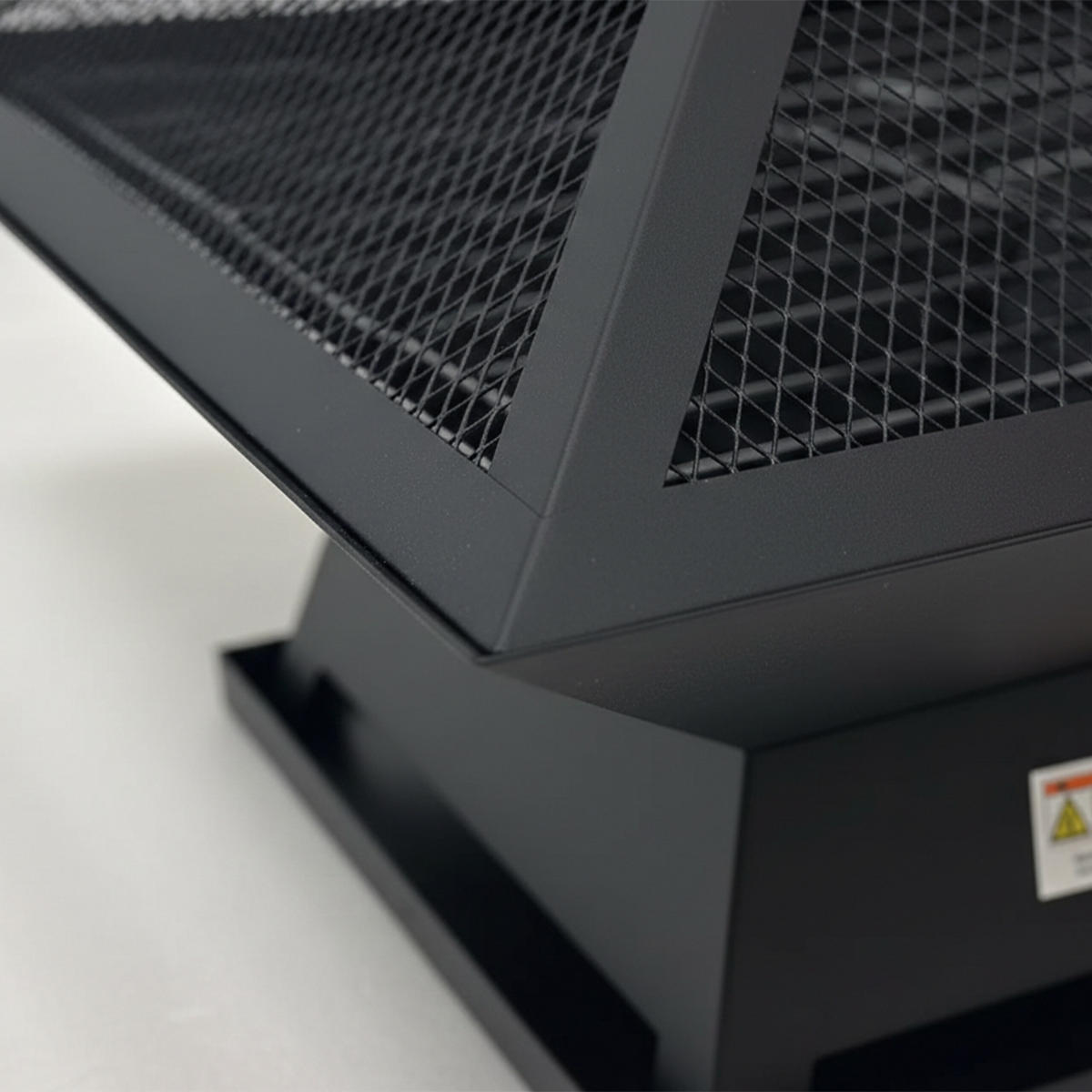 FEUERSCHALE - Schwarz, Metall (45/36/45cm) - Relaxdays