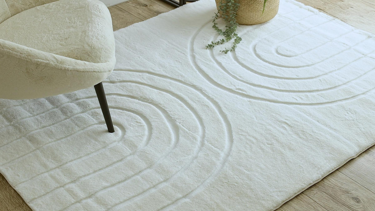 CURVY Arches waschbarer 80/150 cm - Weiß, Textil (80/150cm) - rugsX