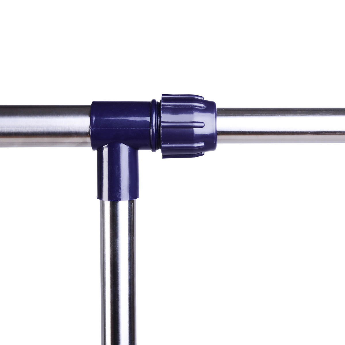 GARDEROBENSTÄNDER Kleiderständer mit Rollen Höhenverstellbare Kleiderstange - Silberfarben, Metall (45/95/86cm) - HOMCOM