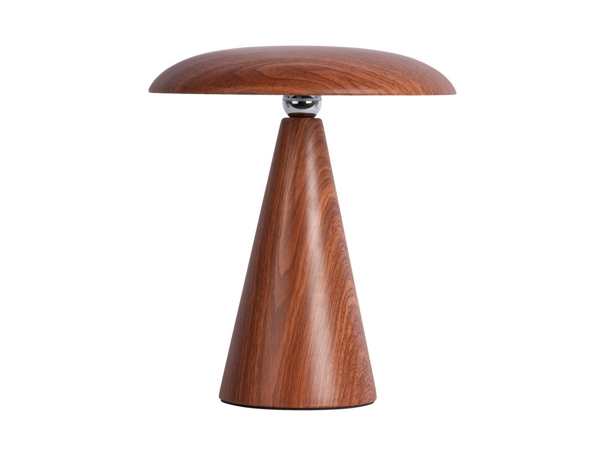 TISCHLAMPE Phoebe LED - Holz - 26 cm - Orange, Kunststoff (23/23/26cm) - Leitmotiv