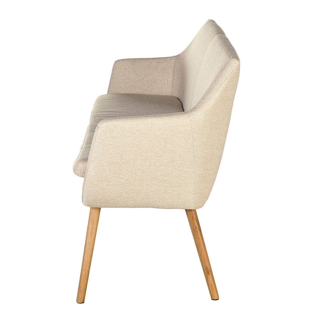 KÜCHENSOFA - Eichefarben/Beige, Eichenholz/Holz (159/86/56cm) - home24