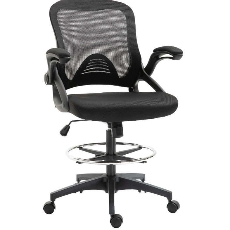 Okwish Drehstuhl Schwarz 60x126x64 cm