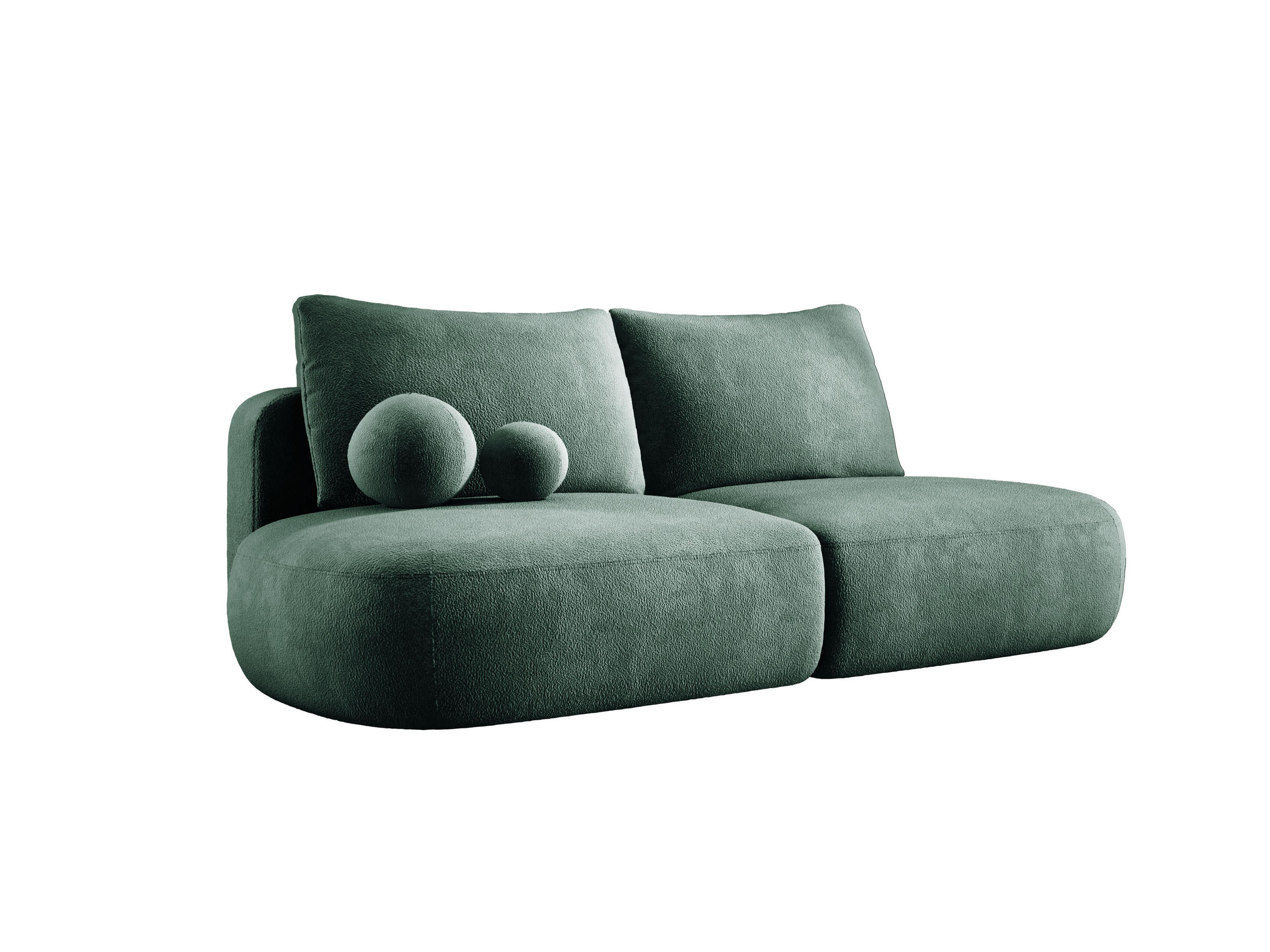 DomoHome Schlafsofa Grün 240x90x90 cm