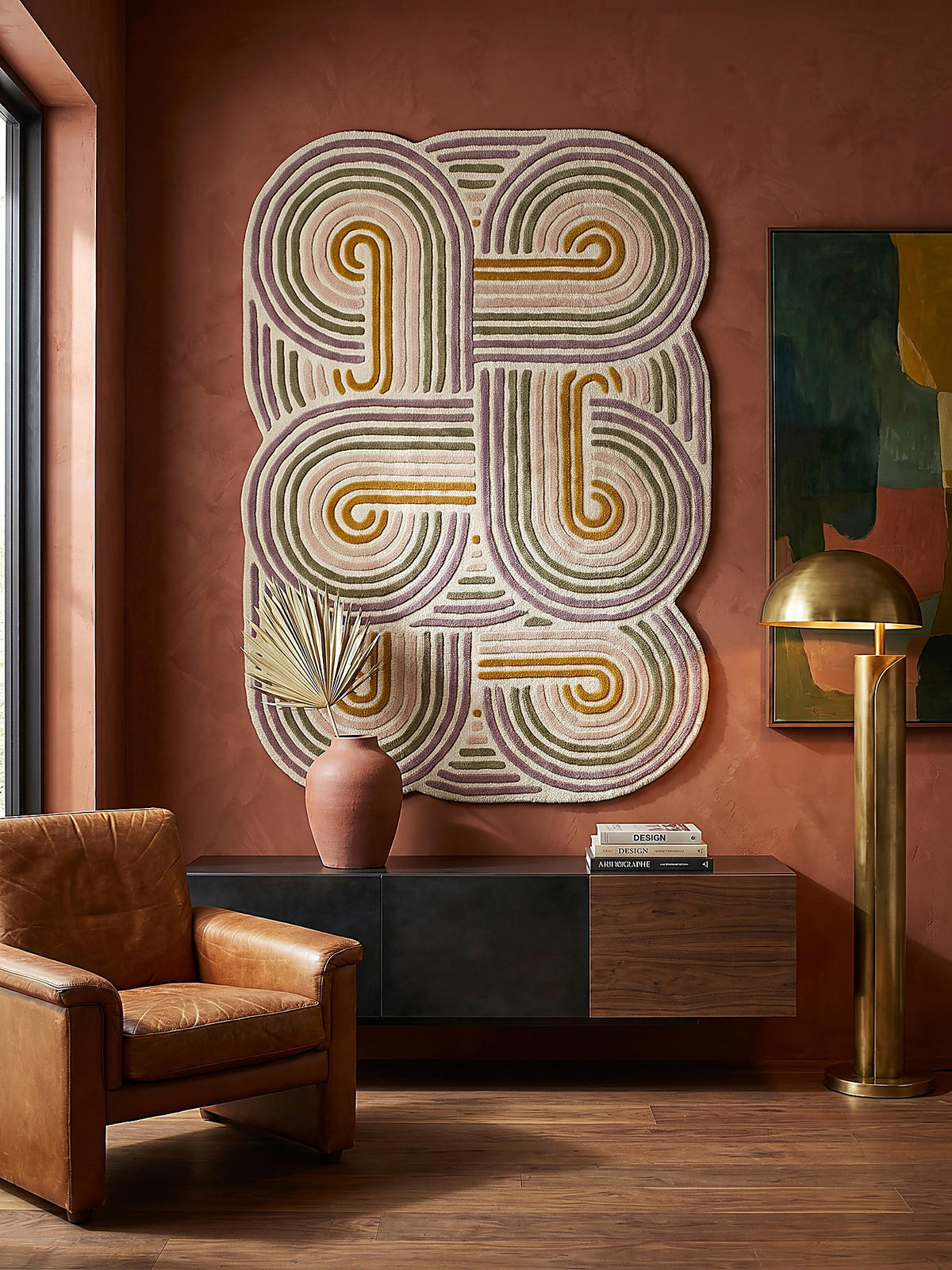 WOLLTEPPICH SOAR, abstrakt, Grün, 160 x 230 cm - Beige, Textil (230/160cm) - KADIMA DESIGN