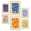POSTER Set Mit 6 Blumengalerie Sammlung A3 & A4 Rahmen Aus Hellem Holz - Beige, Papier (29/3cm) - Nacnic