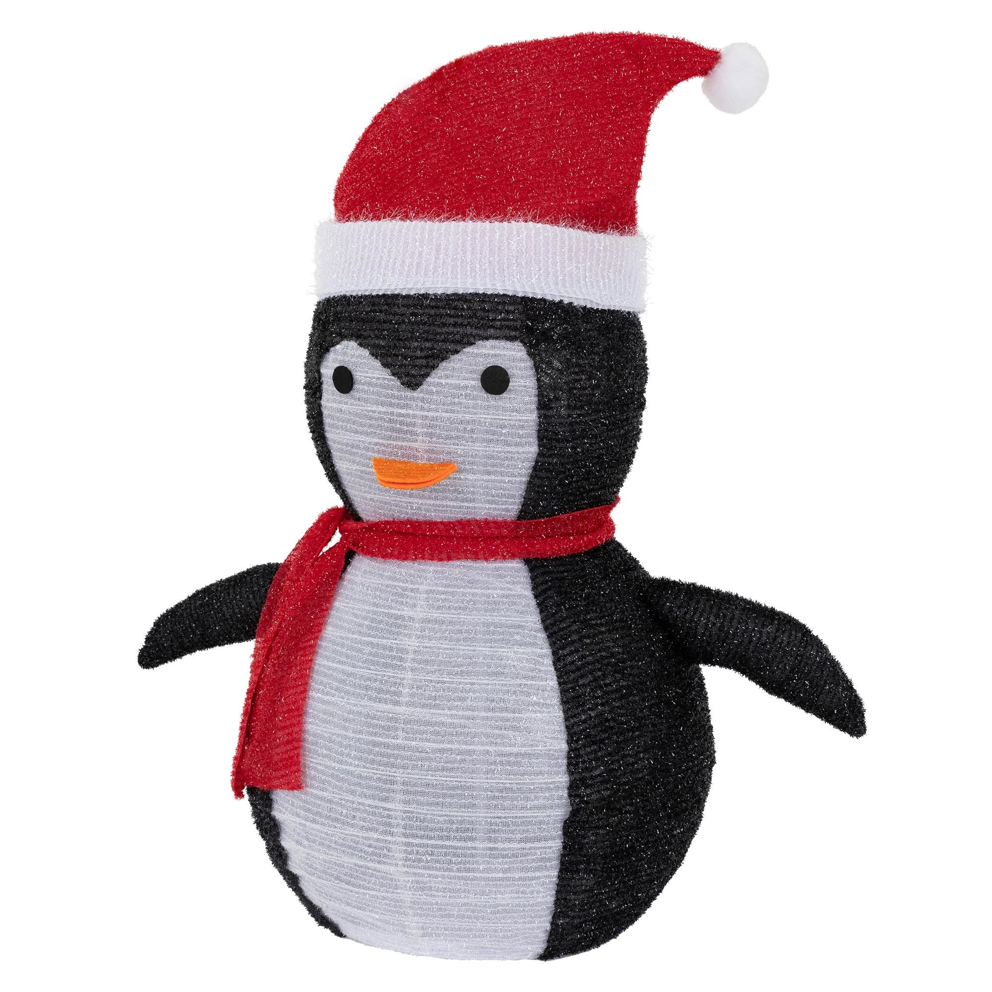 WEIHNACHT Pinguin - Rot, Kunststoff (58/68/32cm) - ECD-Germany