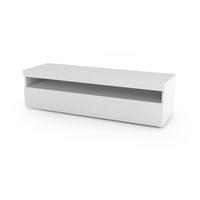 FERNSEHSCHRANK Glänzendes Weiß 45/130/36 cm - Weiß, Holzwerkstoff (130/36/45cm) - DMORA